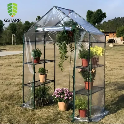 ПВХ зеленый дом ткань